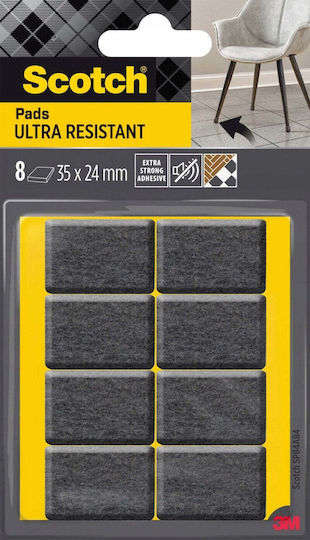 Scotch Scotch Möbelschutz Rechteckig mit Aufkleber 35x24mm 8 Stück