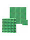 3D Wall Panels Foam Adhesive with Glue Green 50x50x5cm 10 Pieces