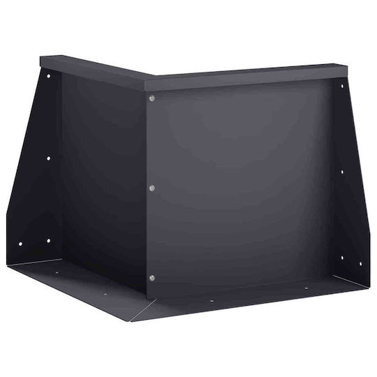 vidaXL Gartenzaunbedarf Blumenbeet aus Stahl 50x50x30cm