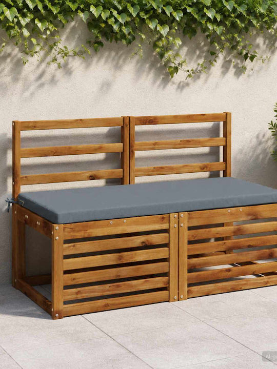 Bancă De Exterior Din Lemn Cu Perne 100x50cm