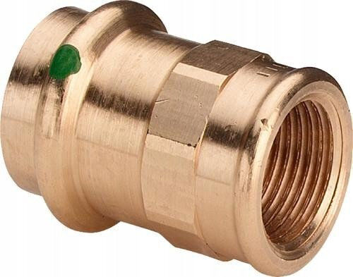 Viega Transitional Fitting Sc 15mm X 3/4" Glossy Brass Pipe Connector