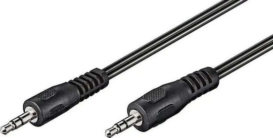 PremiumCord 3,5mm Klinkenkabel 3,5mm Stecker - 3,5mm Stecker Schwarz 1m
