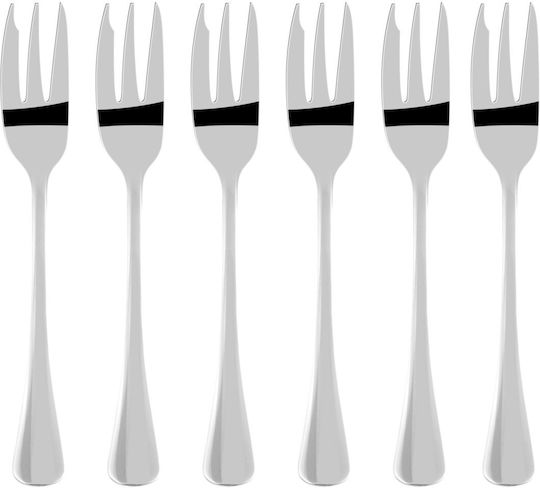 Kulig Set Gabeln Obst/Dessert Inox Silber 6 Stück