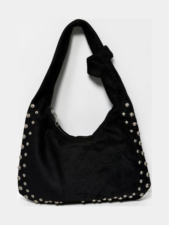 Damentasche Schulter Wildleder Schwarze