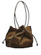 Leather Women's Tote Bag Suede Brown