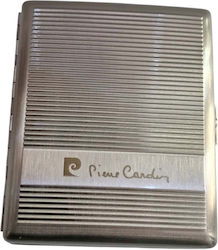 Metallische Zigarettenschachtel Pierre Cardin Silber 10x8x2cm 99200-100
