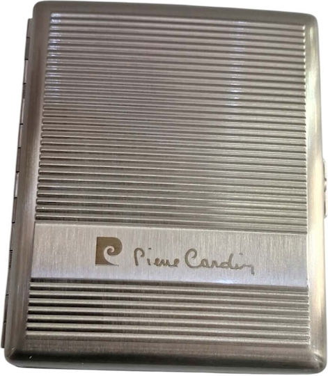 Metallische Zigarettenschachtel Pierre Cardin Silber 10x8x2cm 99200-100