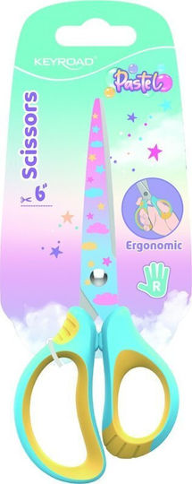 Keyroad Kids Scissors 15.5cm With Metallic Blade 1 Piece