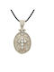 Drandakis Halskette Byzantinischer Talisman aus Silber Schwarze