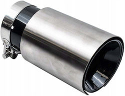 Poujoulat Απόληξη Εξάτμισης Τύπου:51 101mm Είσοδος 70mm Silver Black Chrome