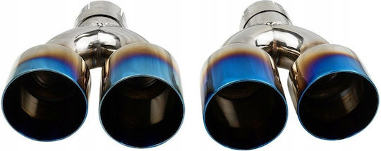 Poujoulat Kaminrohr Abschluss Typ: 37 101mmx2 Eingang 76mm Glänzend Burn Set