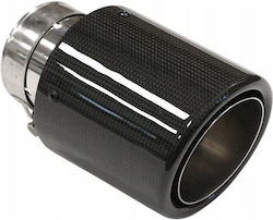 Mtuning Abgasendrohr 114mm Eingang 76mm Carbon Hochglanz Mtuning Abgasendrohr 114mm Eingang 76mm Carbon Hochglanz