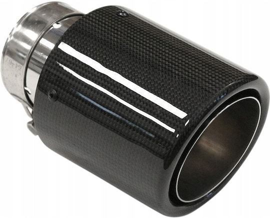 Mtuning Abgasendrohr 114mm Eingang 76mm Carbon Hochglanz