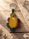 Breloc De Damă Lucrat Manual Bag Charm Broască Țestoasă Naturală Tănguă Galbenă