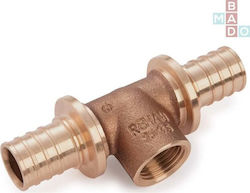 Rehau Rohr-T-Stück Innengewinde 25 Rp1/2 25 Rautitan Rx Amölbado Bronz