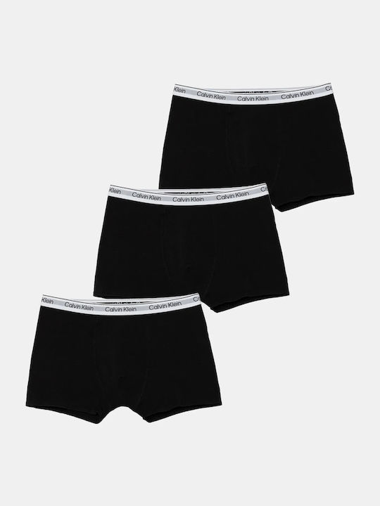 Calvin Klein Σετ Παιδικά Μποξεράκια 3τμχ Μαύρο