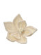 Weihnachtskranz Alexandrinischer Blume Clip Stoff Blätter Creme 28x13cm 306.035.0049.23
