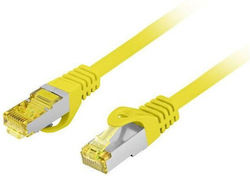 Lanberg S/FTP Cat.6a Cablu Ethernet 20m Galben
