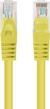 Lanberg U/UTP Cat.6 (Gigabit) Καλώδιο Δικτύου Ethernet 2m Κίτρινο 10τμχ