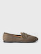 Damen Faulenzer in Khaki Farbe