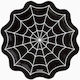 Black Spider Web Paper Plates 6 Pieces
