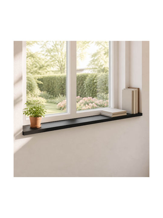 Windows 2 Pcs Black 120 x 25 x 2 cm Solid Beech...