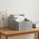vidaXL Cutie LP Gri Beton 23 x 33 x 16 cm Lemn Prelucrat