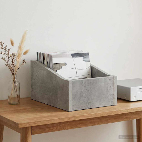 vidaXL Cutie LP Gri Beton 23 x 33 x 16 cm Lemn Prelucrat