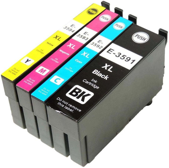 Pachet Cartușe De Cerneală Compatibile Pentru Imprimantă InkJet Epson C13T35964010 4 Bucăți