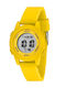 Chronostar Digital Women's Watch 35mm Battery with Rubber Strap Yellow Case Yellow St