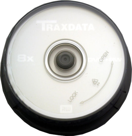 Traxdata Επανεγγράψιμα DVD+RW 8x 4.7GB Cake Box 25τμχ