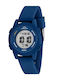 Chronostar Digital Womens Watch 35mm Battery with Rubber Strap Blue Case Blue St