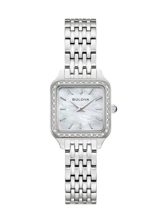 Bulova Classic Sutton Diamond Γυναικείο Ρολόι 23mm Μπαταρίας με Ασημί Ατσάλινο Μπρασελέ