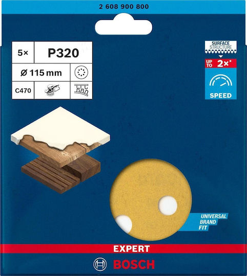 Bosch Expert Orbital Sander Sheet 115x115mm