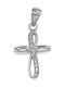 Drandakis Women's Silver Cross Without Chain