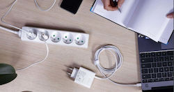 Plastrol Двоен разклонител за ток + USB-A + USB-C