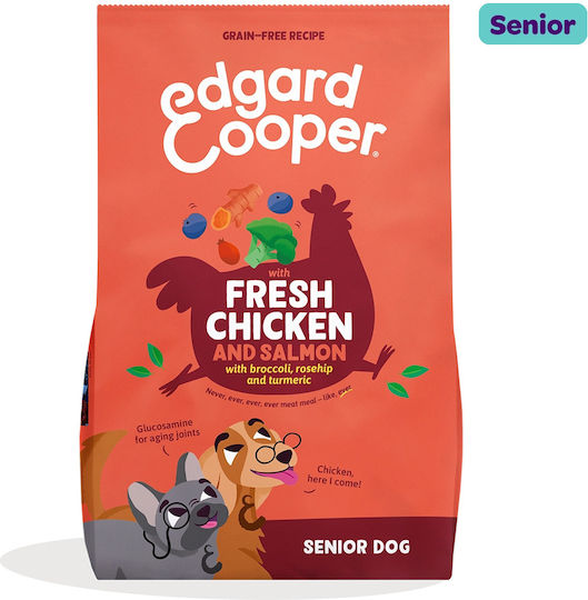 7kg Dry Dog Food Grain-Free For Elderly Dogs With Chicken Salmon And Vegetables