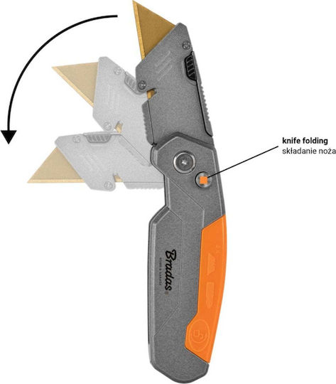 Bradas Сгъваем нож Diy-kn190202/b Трапецовидно острие