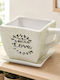 Keskor Ceramic Multicolour Plant Pot 18x14x12.5cm