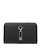 Ameline Small Leather Women's Card Wallet Black