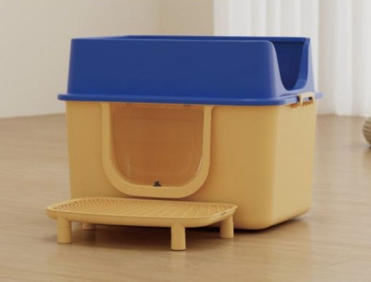 Closed Blue Cat Toilet M66 x W48 x H53cm