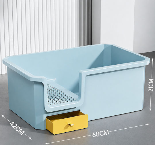 Pet's Choice Katzenklos mit Sieb Blau M68 x B42 x H21cm Pet's Choice