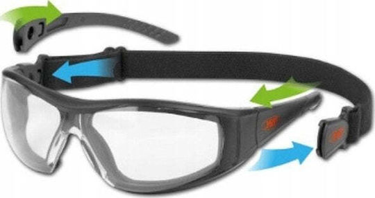 JSP Stealth Schutzbrillen für Sicherheit mit Transparenten Gläsern