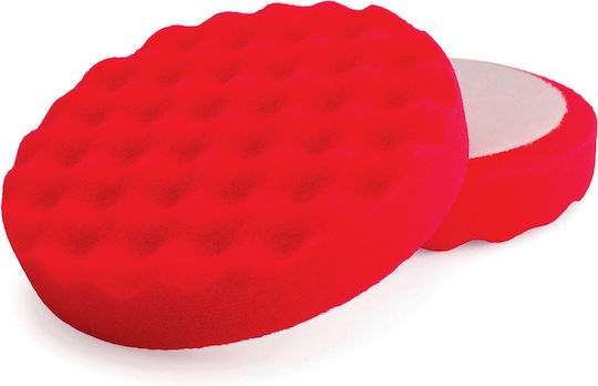 44560 Polierscheiben & Pads Wellenförmiger Gummischwamm Hookit 25 x 150mm Rote
