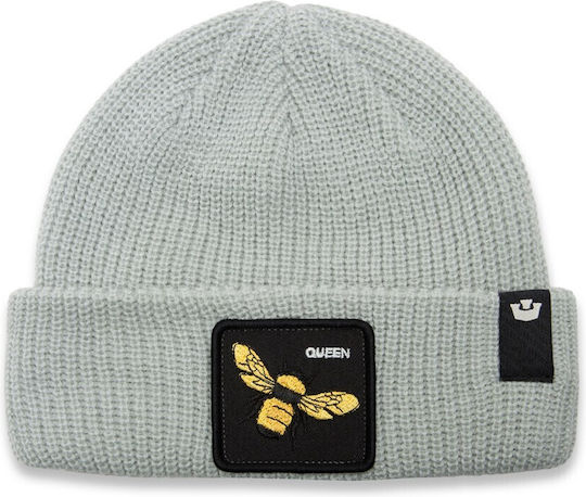 Beanie Unisex Strickmütze in Grau Farbe