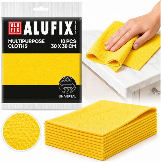 Alufix Гъбени Кърпи За Обща Употреба Жълти 30x38см 10бр