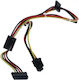 Hp 4-pin To 3x Sata Cable Hp 6000/8000 Series 611895-001