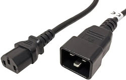 PremiumCord Power Cord 230V 10A 1m Connectors IEC 320 C13 IEC 320 C20 PremiumCord Power Cord 230V 10A 1m Connectors IEC 320 C13 IEC 320 C20
