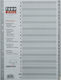 Alphabetische Trennblätter Kunststoff Typotrust Packung/24 Stück