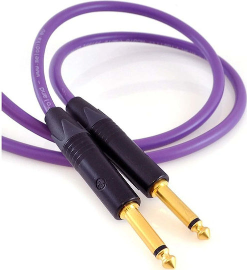 Melodika Melodika Studio- und Musikinstrumentenkabel 3m Lila mit 6,3mm Stecker